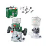 Акумулаторна оберфреза Bosch AdvancedTrimRouter 18 V, 2 в 1, потапяща се приставка, 6/8 мм, без батерия и зарядно