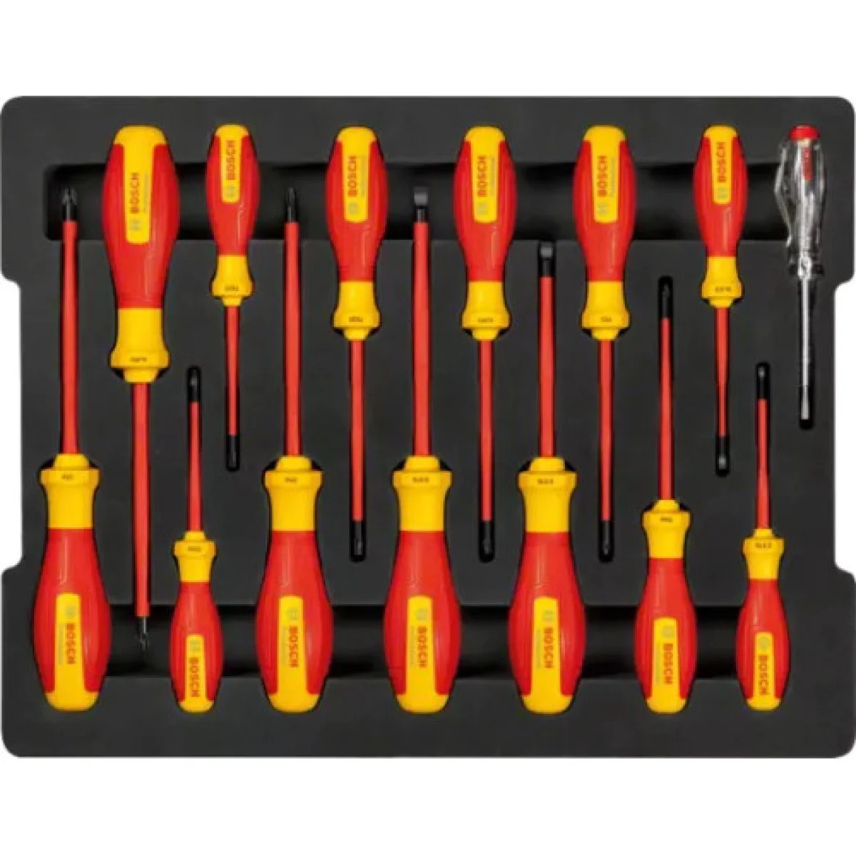 Комплект отвертки Bosch VDE 1600A02NF9, 14 части 1600A02NF9