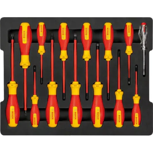 Комплект отвертки Bosch VDE 1600A02NF9, 14 части