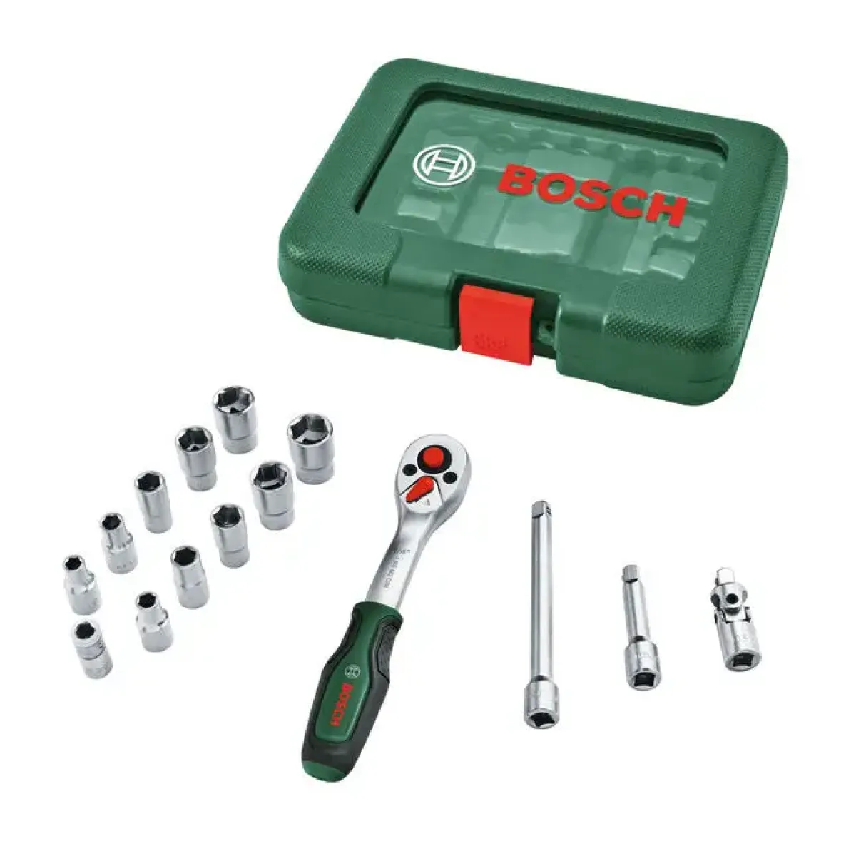 Комплект Bosch ¼ тресчотка и вложки, 14 части 1600A02BY0