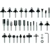 Фрезери комплект за оберфреза, 15 части, смесени, 6mm опашка, Bosch 2607017471