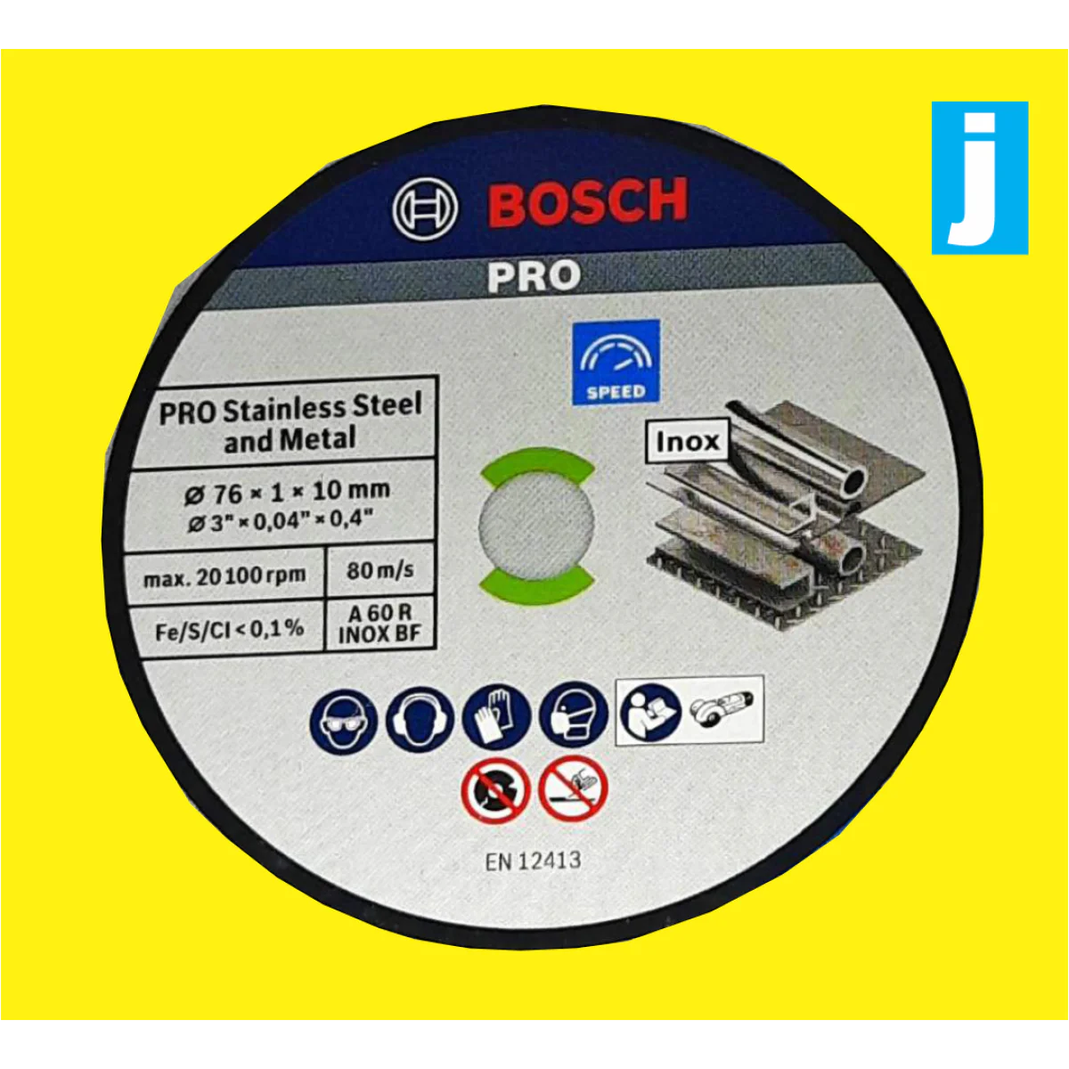 Диск за метал Expert for Inox ф76х10х1.0мм - 5бр Bosch 2608601520 Диск за метал Expert for Inox ф76х10х1.0мм - 5бр Bosch 2608601520