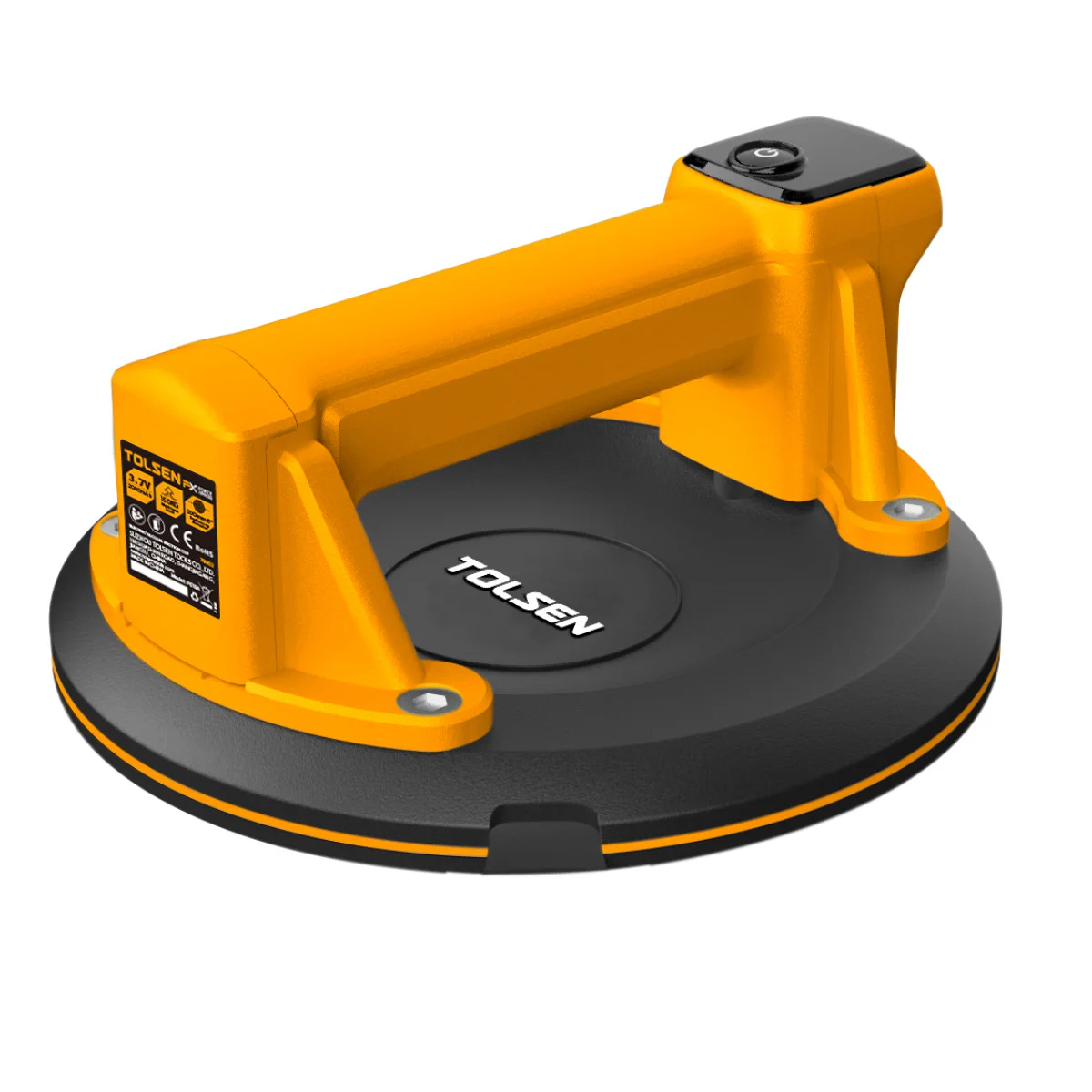 Акумулаторна вакуумна лапа Tolsen, 150 кг, Ø200 мм, USB-C 79002