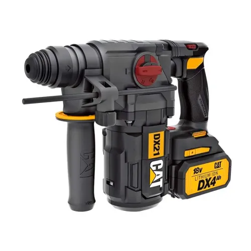 Акумулаторен безчетков перфоратор CAT DX21 18V,2.2J,2x 4.0Ah батерия, зарядно в куфар