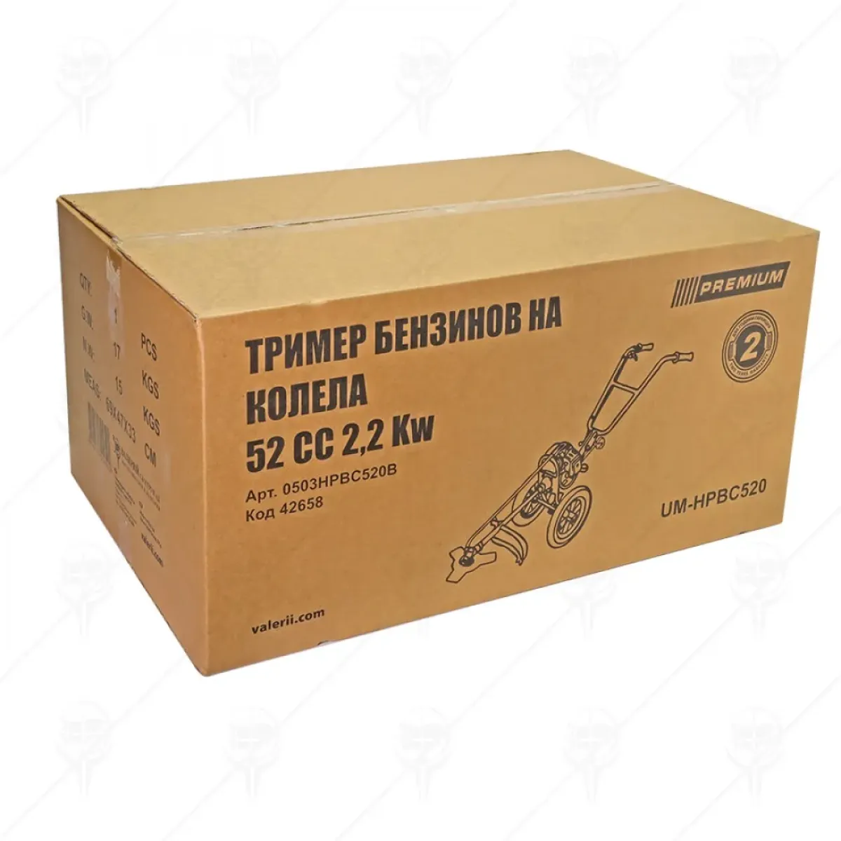 Бензинов тример на колела PRЕMIUM 2.2KW 52CC 42658