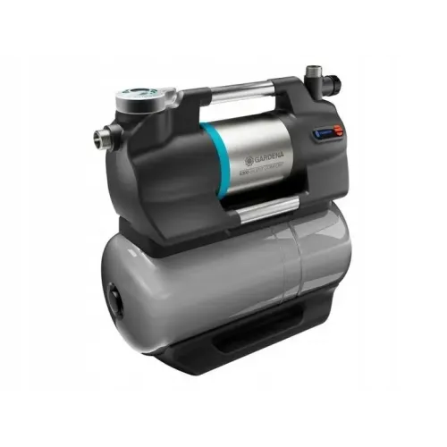 Хидрофорна помпа Gardena  SilentComfort 6300 с цилиндричен съд 8 м, 6.3 м3/ч, 25 л, 49 м, 1 