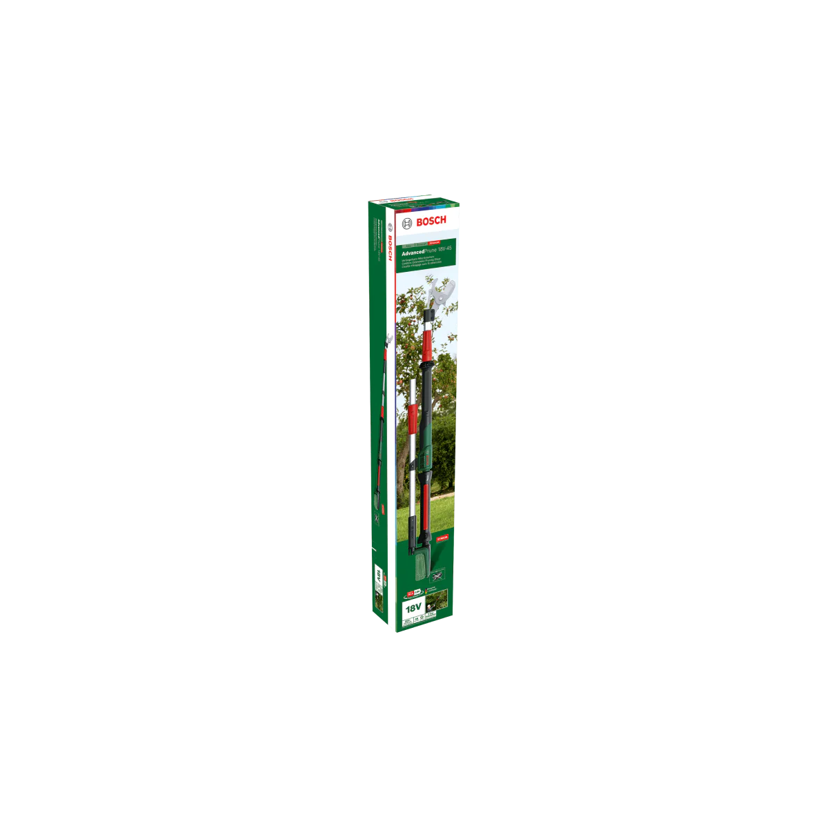 Акумулаторна ножица за клони Bosch AdvancedPrune 18V-45, с батерия 2.0 Ah и зарядно 06008C5000
