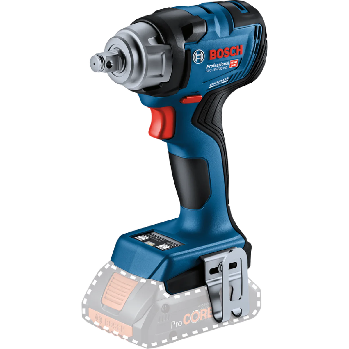 Акумулаторен гайковерт Bosch GDS 18V-330 HC, 330Nm, 2x5.0Ah, в L-Boxx 06019L5203