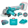 Акумулаторен безчетков ъглошлайф TOTAL TAGLI2111561, 20 V, Ф 115 мм, 1 x 4 Ah