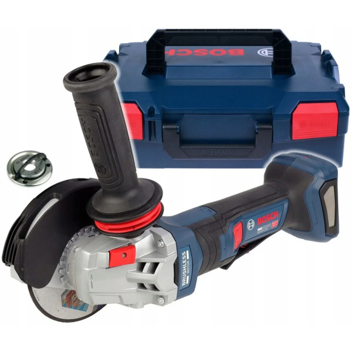 Акумулаторен ъглошлайф Bosch GWS 18V-11PS, 125 мм, с 2 бр батерии 18V, 5 Ah, зарядно 06019N4302