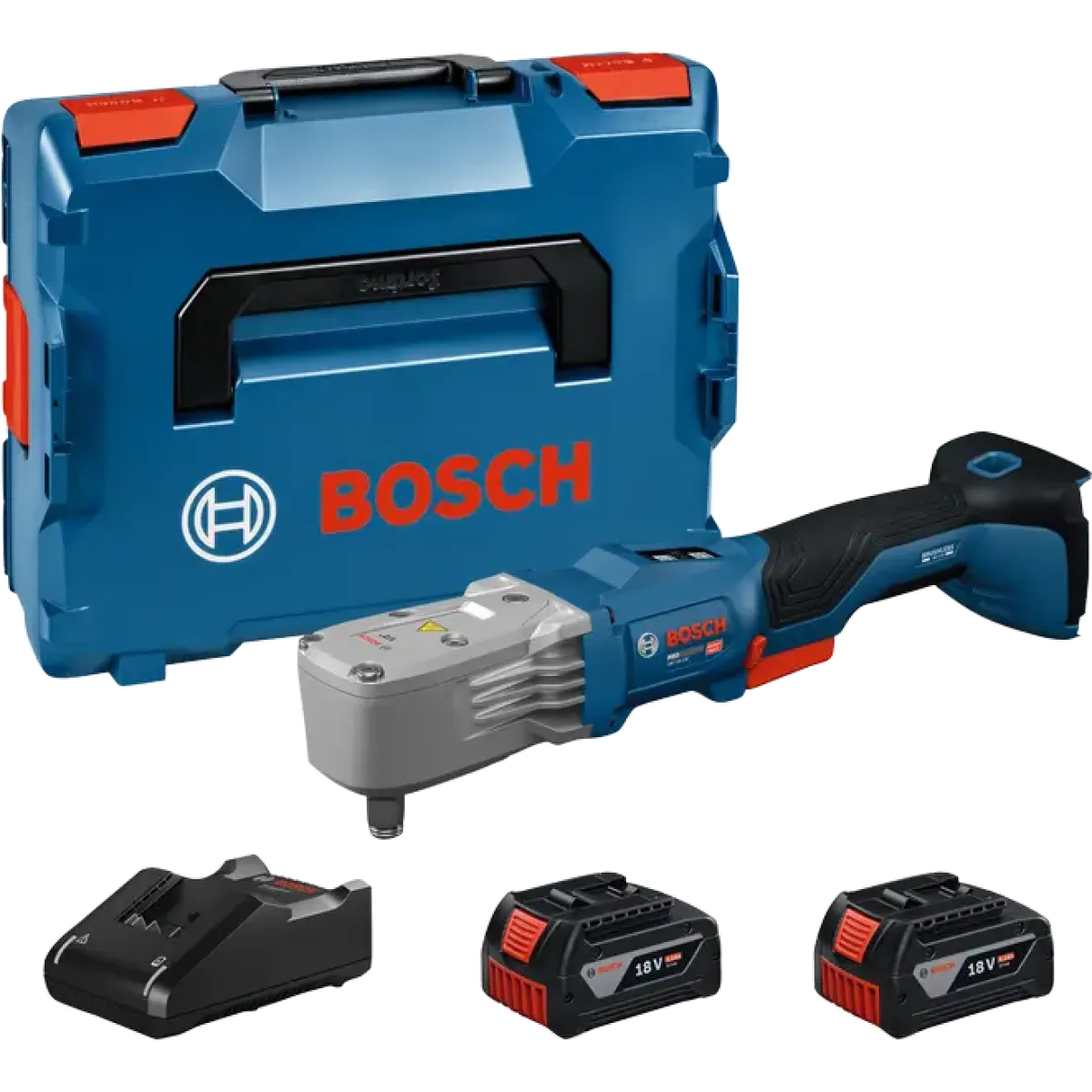 Акумулаторен ъглов гайковерт Bosch GRS 18V-330, 2x4.0Ah, в L-Boxx 06019R9002