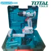 Акумулаторен безчетков винтоверт TOTAL TDLI20453E, 20 V, 52 Nm, 2 x 2 Ah