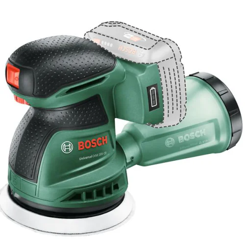 Акумулаторен ексцентършлайф Bosch UniversalOrbit 18V-20, 18 V, 125 мм, без батерия и зарядно