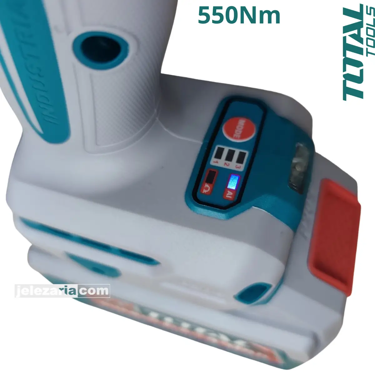 Акумулаторен ударен безчетков гайковерт TOTAL TIWLI2055E, 1/2", 20 V, 550 Nm
