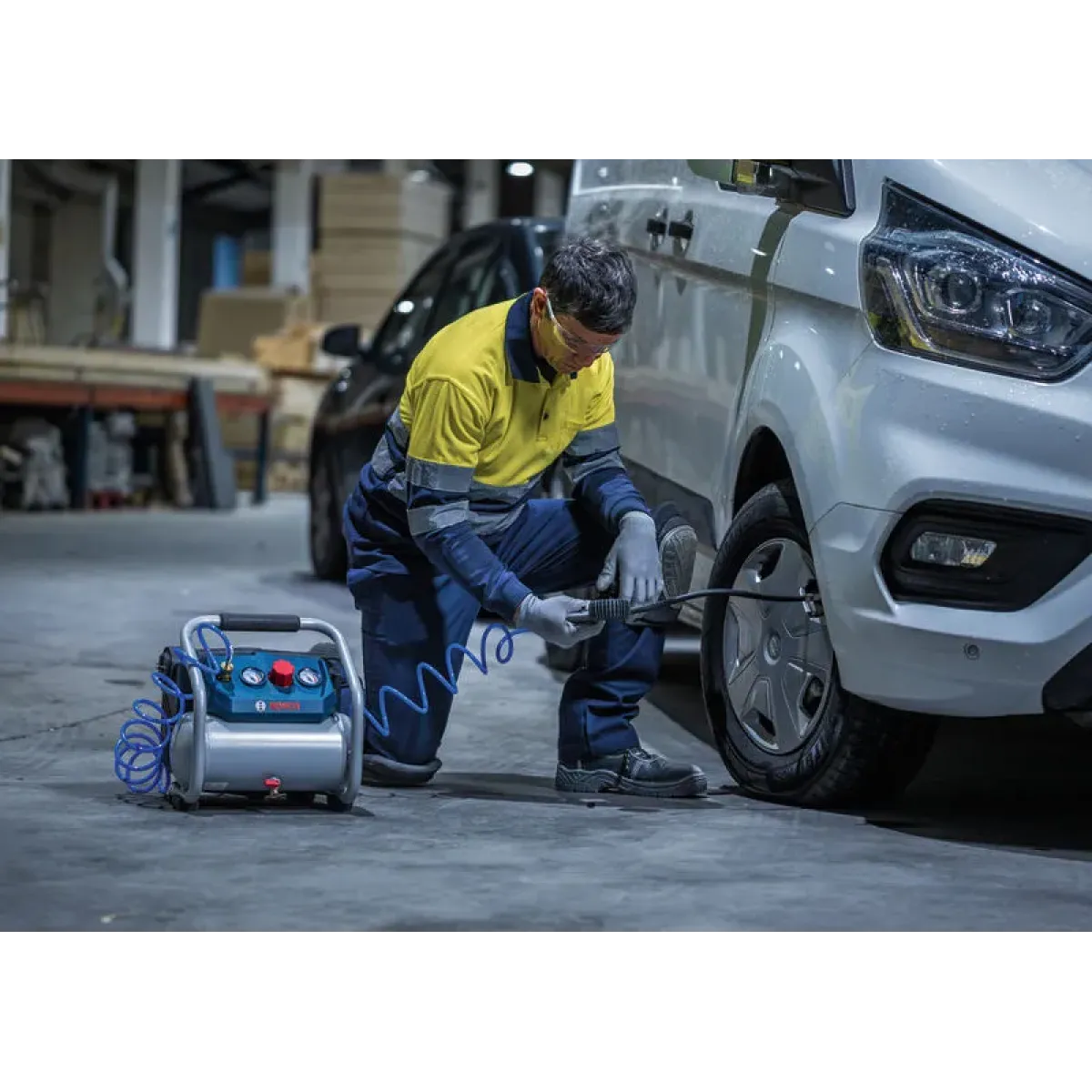 Акумулаторен компресор Bosch GKO18V-51, 0601492000