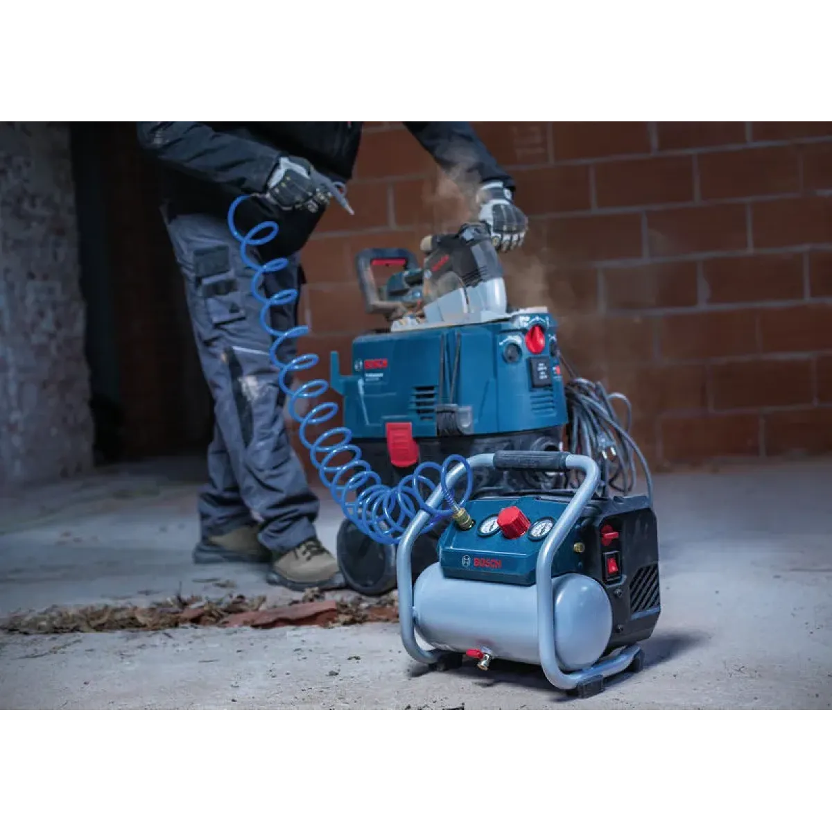 Акумулаторен компресор Bosch GKO18V-51, 0601492000