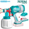 Акумулаторен пистолет за боядисване TOTAL, 20 V, 1000ml 1 x 2 Ah