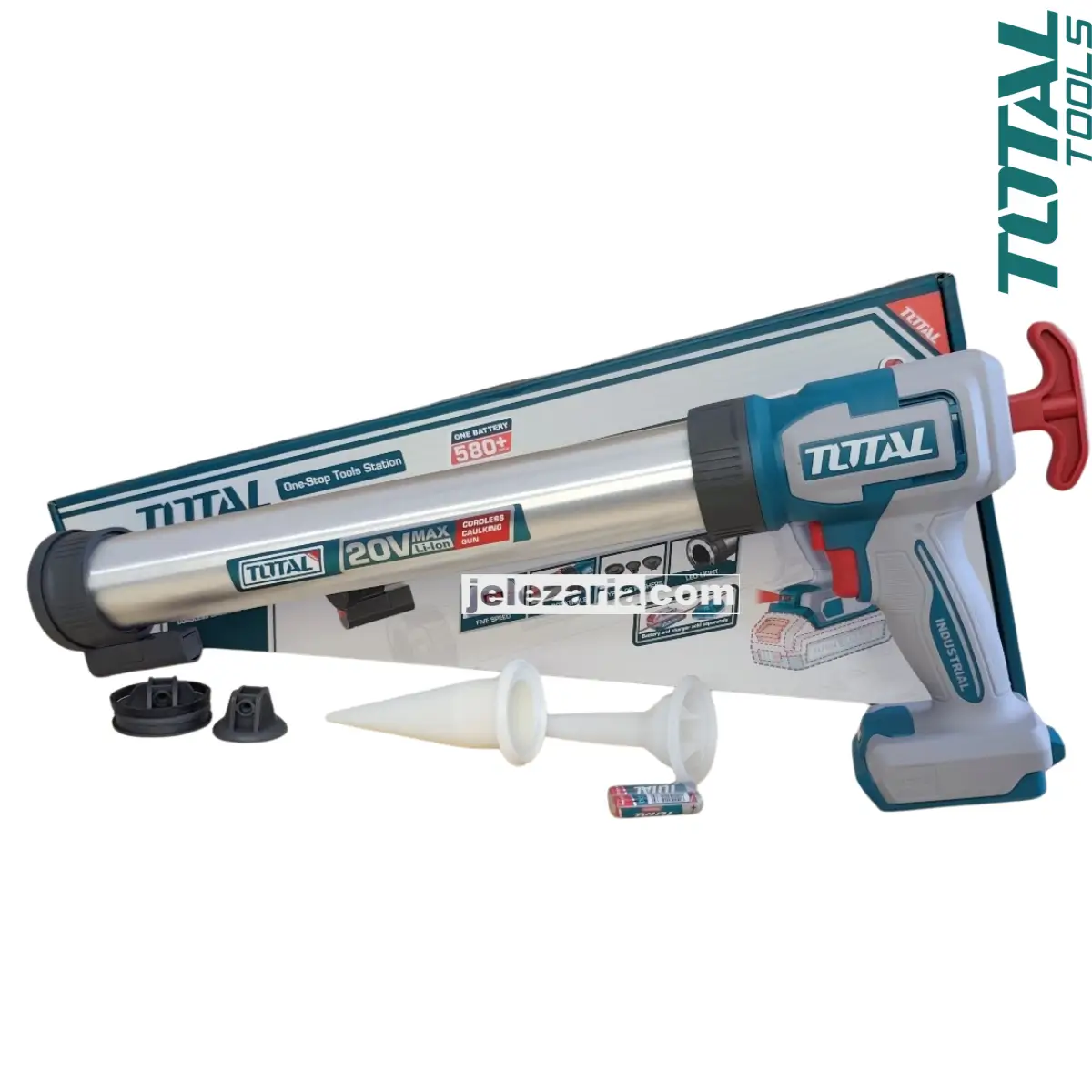 Акумулаторен пистолет за картуш TOTAL INDUSTRIAL TCGLI2003, 20 V, 600 ml, без батерия