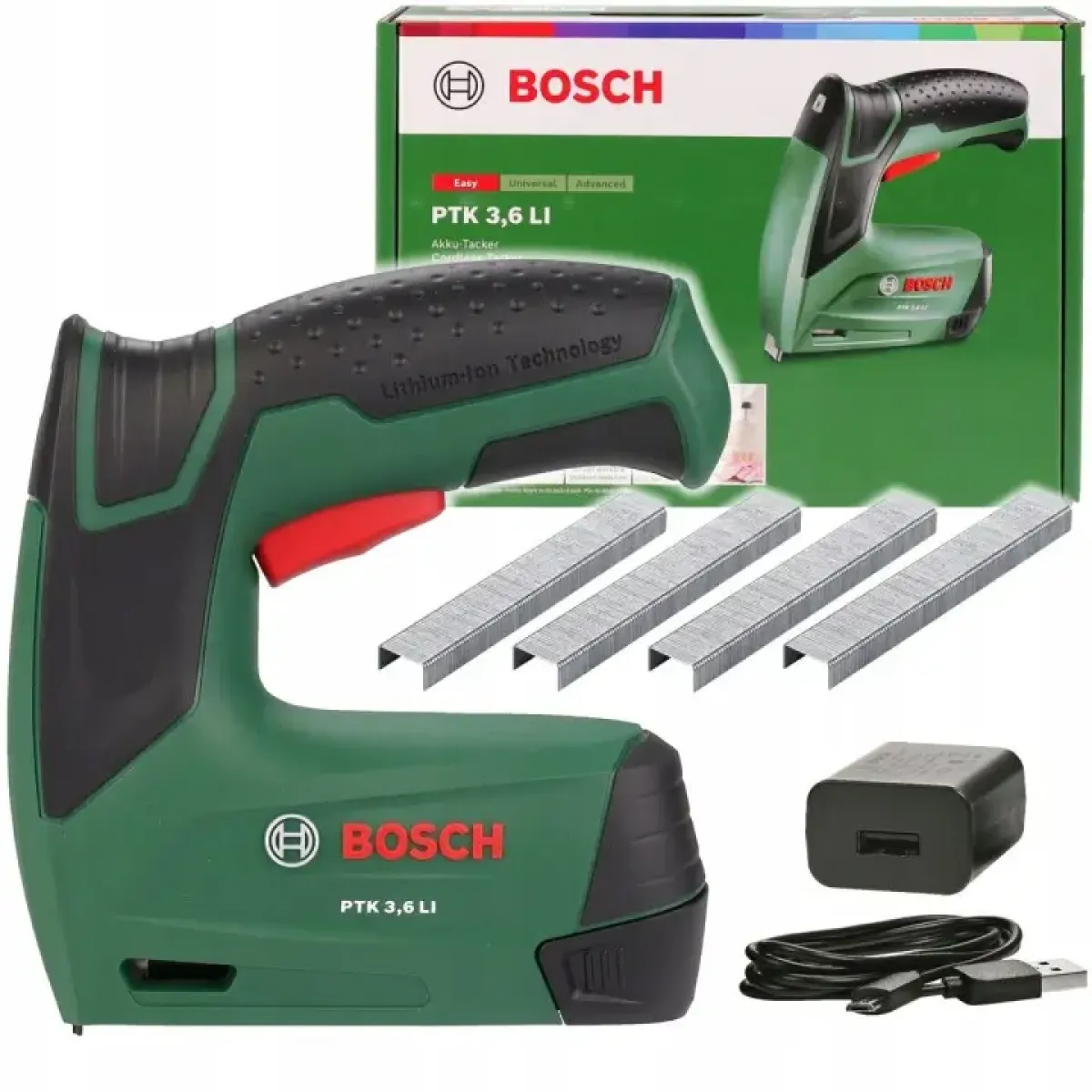 Акумулаторен такер Bosch PTK 3.6 LI, 4 - 10 мм