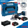 Акумулаторен ъглошлайф Bosch GWS 18V-11 S, 2х5 Ah, 125 мм + димантен диск