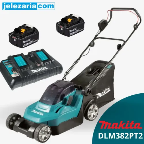 Акумулаторна косачка Makita DLM382PT2, 18+18V, 2х5 Ah, 38см