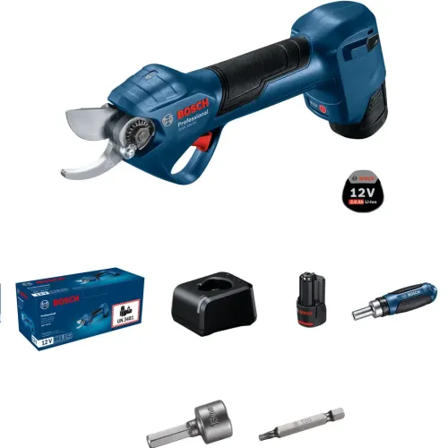 Акумулаторна лозарска ножица Bosch GGP 12V-25, до 25мм, 2x3.0Ah, зарядно