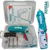 Акумулаторна отвертка TOTAL TSDLI0442, 1/4", 4 V, 4 Nm, + аксесоари