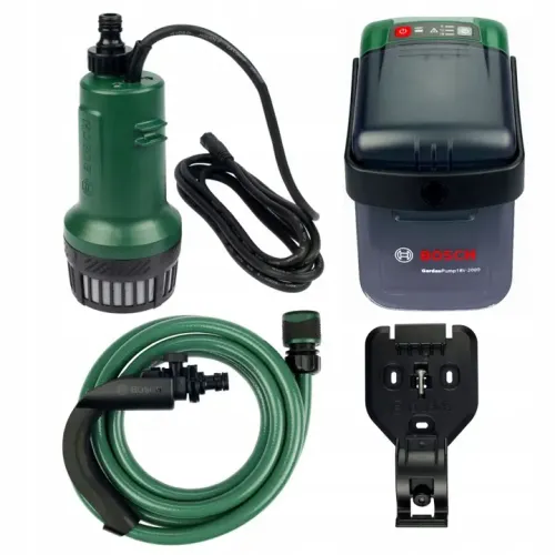 Акумулаторна помпа за дъждовна вода Bosch GardenPump 18V-2000, без батерия и зарядно Акумулаторна помпа за дъждовна вода Bosch GardenPump 18V-2000, без батерия и зарядно