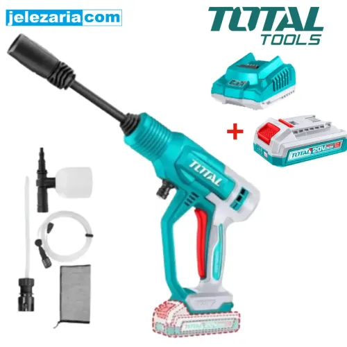 Акумулаторна водоструйка TOTAL, 20 V, 24.8 Bar