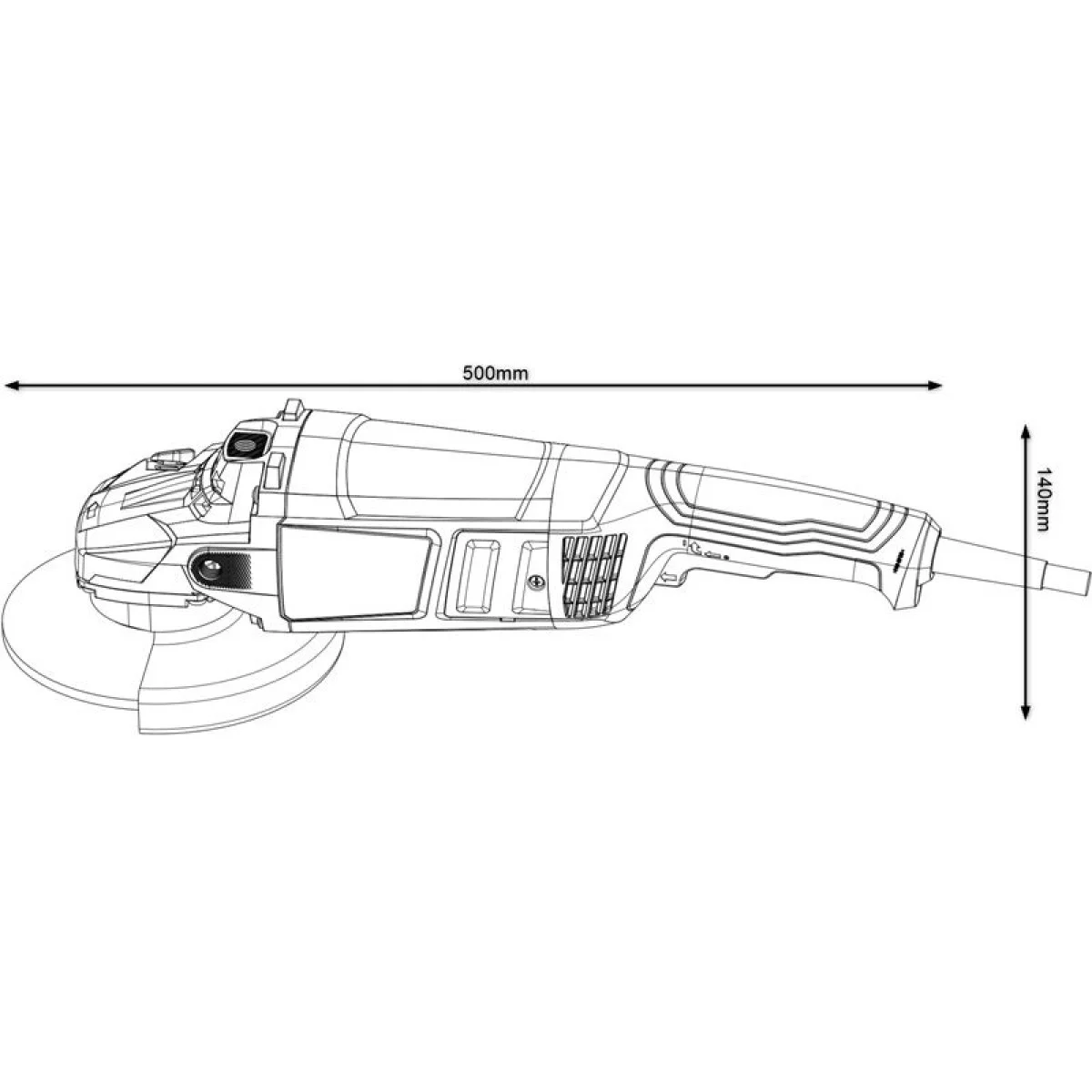 Ъглошлайф Bosch GWS 2200, диск Ø180мм, 2200W 06018C0120