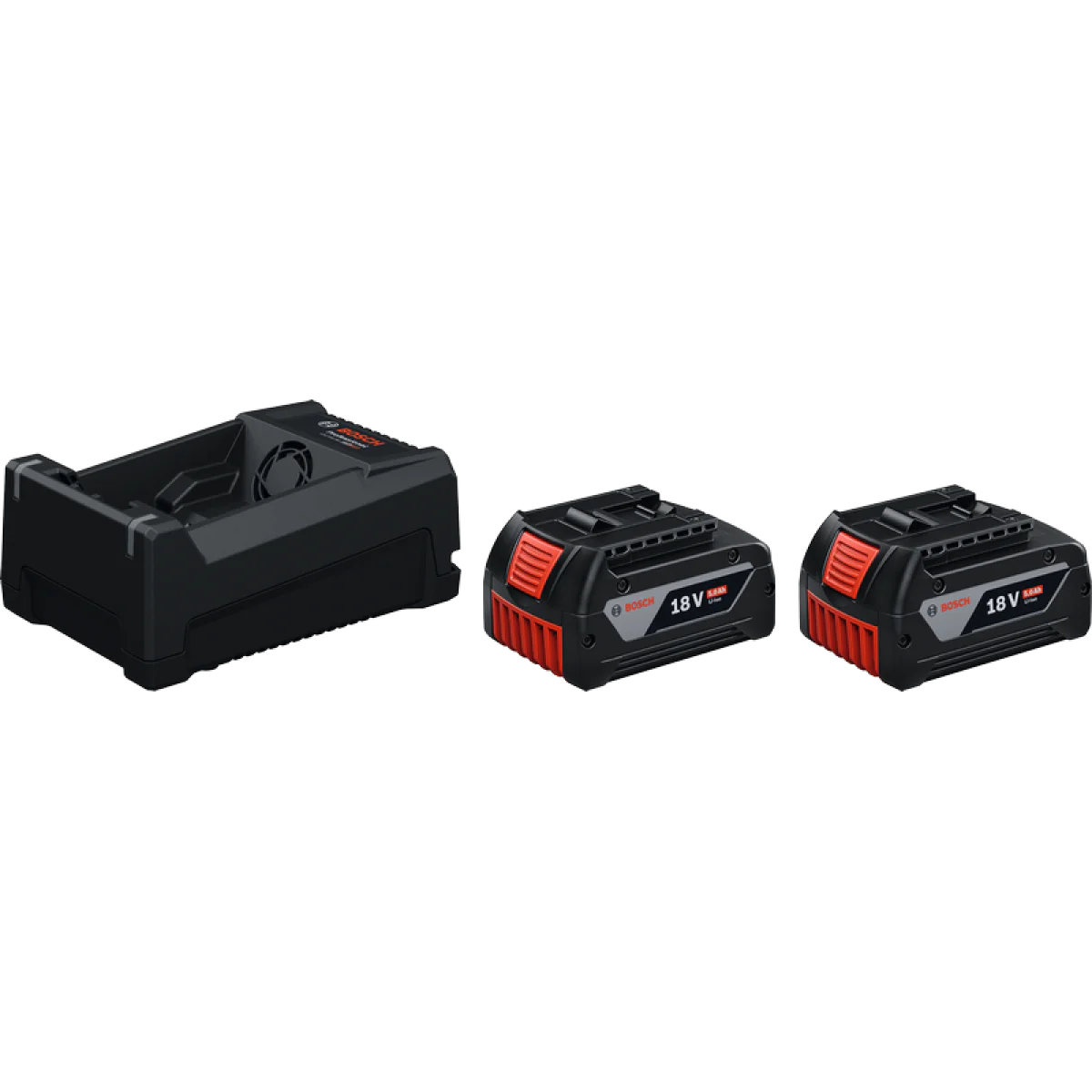 Комплект Bosch 2x GBA 18V 5.0Ah батерия + зарядно устройство GAL 12V/18V-80 1600A03CH1