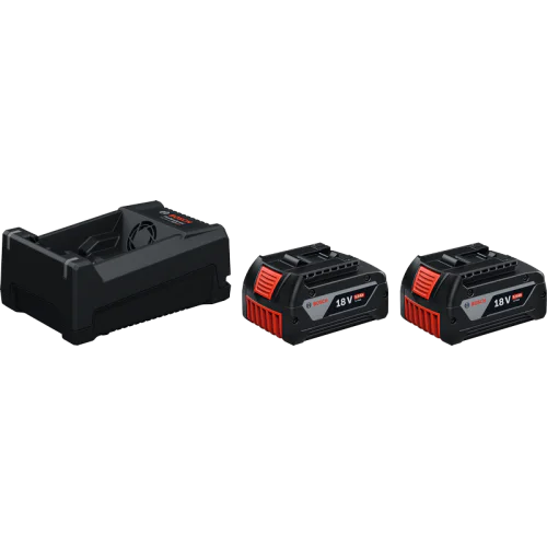 Комплект Bosch 2x GBA 18V 5.0Ah батерия + зарядно устройство GAL 12V/18V-80