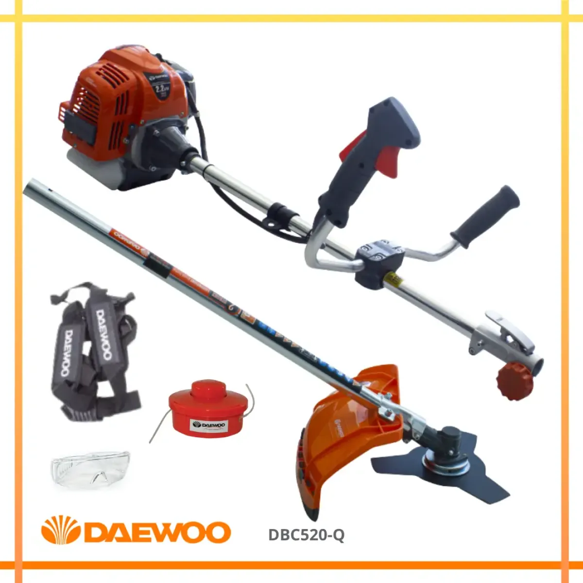 Бензинов тример DAEWOO DBC520-Q, 3 к.с., 400-450 мм DBC520-Q