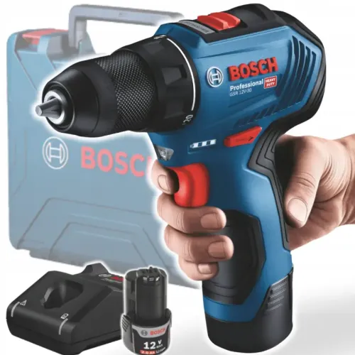 Акумулаторен винтоверт Bosch GSR 12V-30, 2бат 12V 2.0 Ah