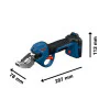 Акумулаторен тръборез Bosch GPC18V-32P Solo, до Ø32мм, в L-BOXX 06019S2001