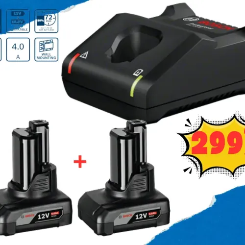 Стартов комплект 2 x GBA 12V 6.0Ah + GAL 12V-40 Bosch  Стартов комплект 2 x GBA 12V 6.0Ah + GAL 12V-40 Bosch