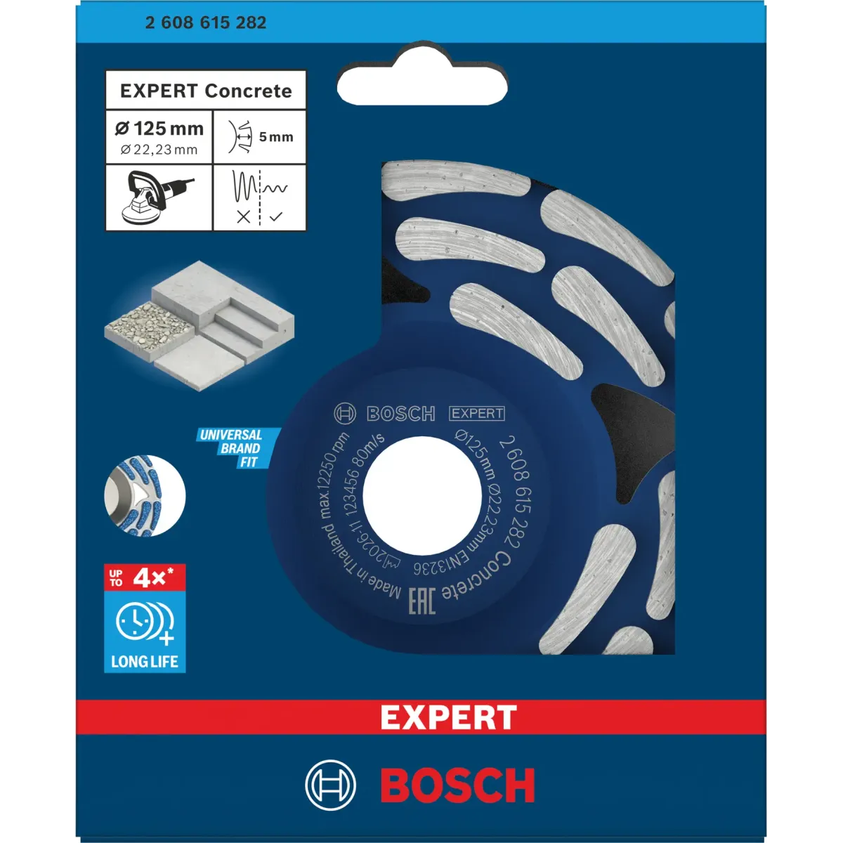 Диамантен диск за шлайфане на бетон EXPERT Concrete ф125х22.23х5мм