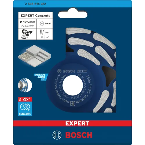 Диамантен диск за шлайфане на бетон EXPERT Concrete ф125х22.23х5мм