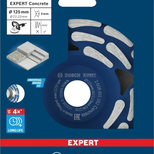 Диамантен диск за шлайфане на бетон EXPERT Concrete ф125х22.23х5мм