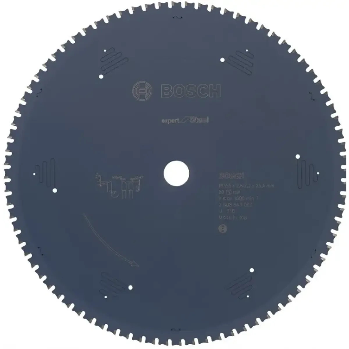 Диск карбиден за рязане на метал Bosch Expert for Steel 355 мм, 25.4 мм, 2.2 мм, 80 z