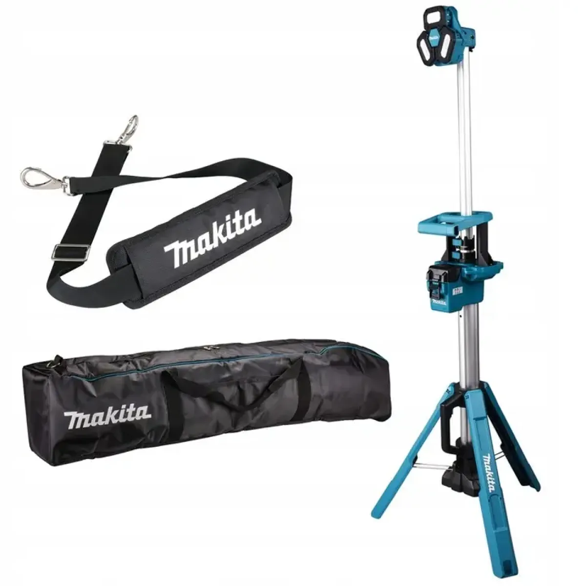 Акумулаторен прожектор със стойка Makita DML814, LXT, 18 V, 3000 lm, без батерия и зарядно, с чанта DML814 Акумулаторен прожектор със стойка Makita DML814, LXT, 18 V, 3000 lm, без батерия и зарядно, с чанта DML814