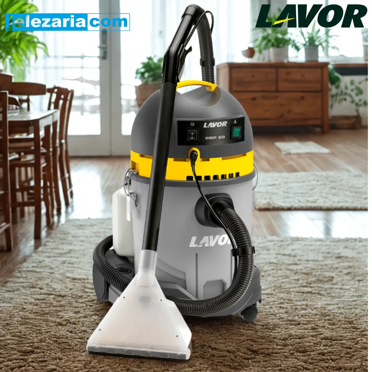 Екстрактор сухо и мокро почистване Lavor GBP 20, 1400W - 20л