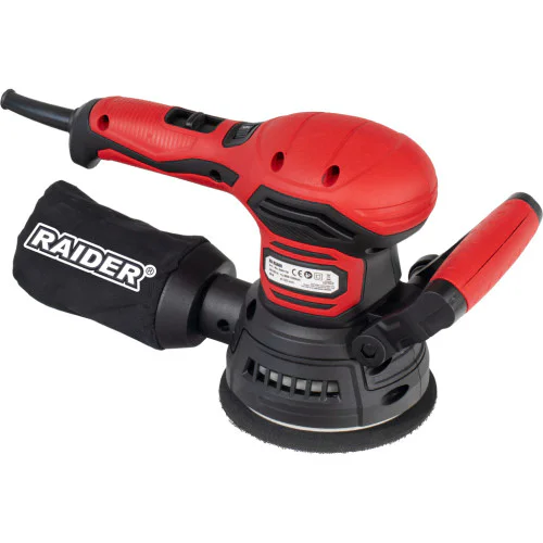 Електрически ексцентършлайф Raider RD-RSA08, 400 W, 125 мм, регулиране на оборотите