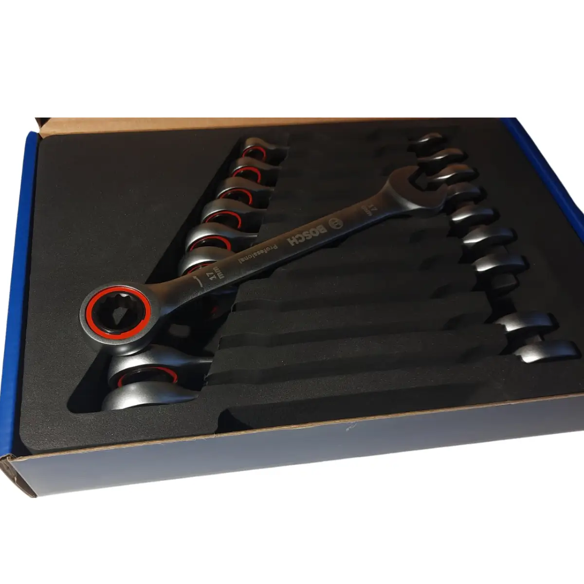 Гаечни ключове с тресчотка Bosch Ratchet Spanner Set 10 части 1600A02AU0