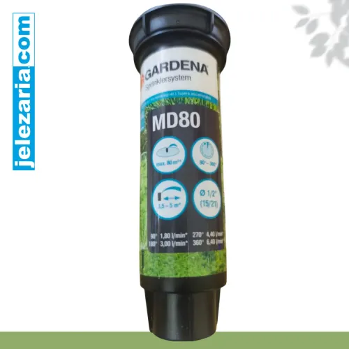 Изскачащ разпръсквач Gardena MD80, 80 м²