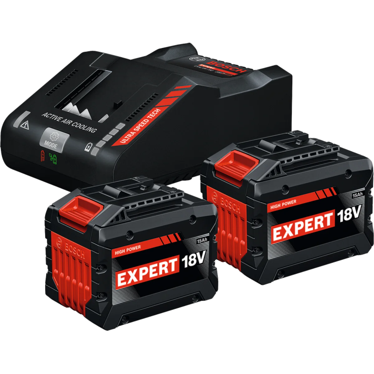 Bosch EXPERT комплект 2 x EXBA18V-150 + зарядно EXAL18V-160 1600A0373Z
