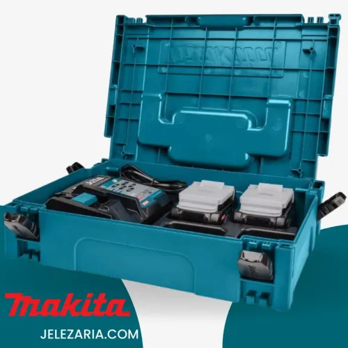 Комплект 2 батерии 40 V 5 Ah и зарядно Makita 191V27-4, XGT, в куфар