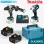 Комплект акумулаторен винтоверт Makita DHP492, Гайковерт Makita DTW300 18 V, с 2 бат 5 Ah, зарядно и куфар - DLX2590TJ
