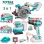 Комплект акумулаторни инструменти TOTAL TOSLI241193E, 20 V, 2/4 Ah