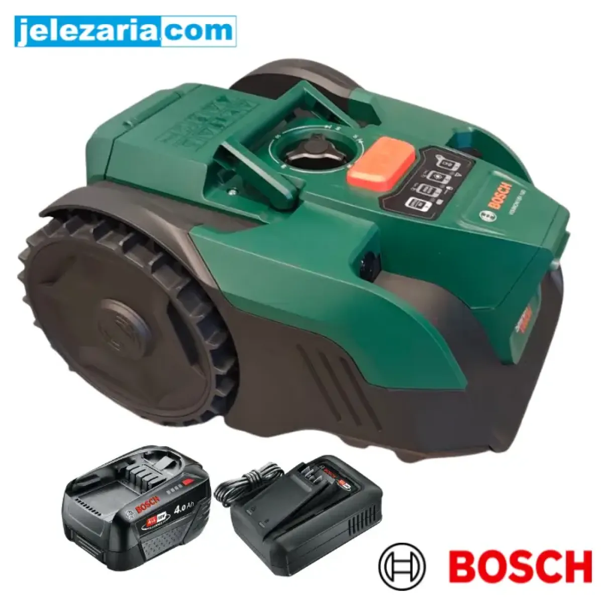 Косачка робот Bosch VISIMOW18V-100, с батерия 4Ah и зарядно 06008E1000